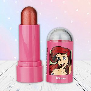 Blush Stick - Princesas - Siren - 7g - 1 unidade - Disney Original - Rizzo