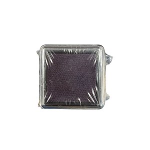 Almofada Para Carimbo em Plástico e Espuma - Carimbeira Roxo Frio - 3,5x3,5cm - 1 unidade - Rizzo