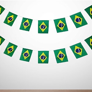Varal Decorativo - Bandeira do Brasil - 4,5m - 1 unidade - Rizzo
