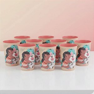 Kit 10 Copos para Lembrancinha - Moana e Puá - 320ml - 1 unidade - Disney Original - Rizzo