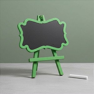 Lousa Decorativa em MDF - Arabesco Verde Claro - 24x20cm - 1 unidade - Rizzo