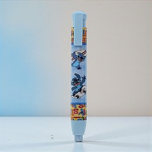 Caneta Borracha Stitch - Azul - 12cm - Disney Original - 1 unidade - Rizzo