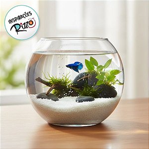 Pote de Vidro Redondo - 11x12cm - 1l - 1 unidade - Rizzo