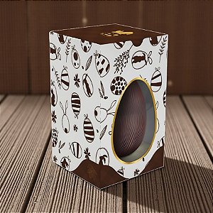 Caixa Vertical Para Ovo de 250 a 350g - Páscoa Tradição - 12x12x19,5cm - 10 unidades - Regina - Rizzo
