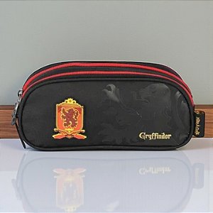 Estojo Duplo com Zíper - Grifinória - Harry Potter - Bordô - 1 unidade - Rizzo