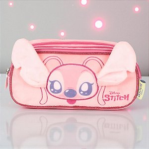 Estojo Triplo com Zíper - Angel - Peluciado - Disney Original - 1 unidade - Rizzo