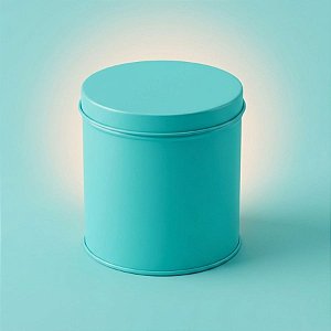 Lata de Metal Redonda - Azul - 10x10cm - 1 unidade - Rizzo
