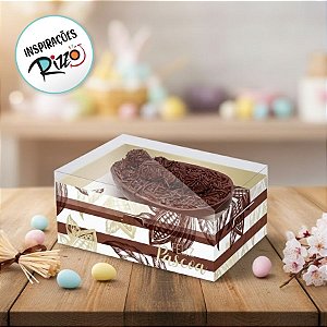 Caixa New Practice para Meio Ovo de 250g com Regulagem de Altura e Colher - Ombre - 6 unidades - Cromus - Rizzo