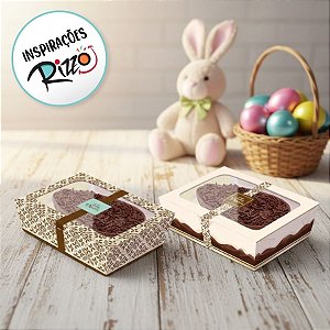 Caixa Practice para Meio Ovo de 500g - Chocolate Marfim Sortido - 6 unidades - Cromus - Rizzo