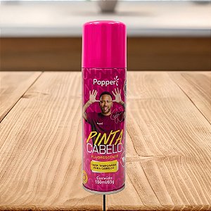 Tinta Temporária Spray para Cabelo - Neymar Jr - Pink Fluorescente - 150ml/85g - 1 unidade - Popper - Rizzo