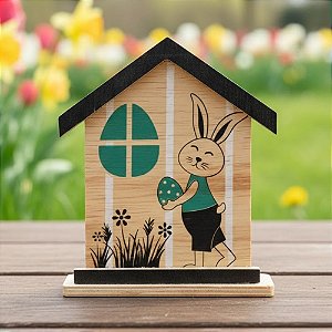 Enfeite Decorativo de Páscoa - Casa do Coelho - 16,5x13,5cm - 1 unidade - Rizzo