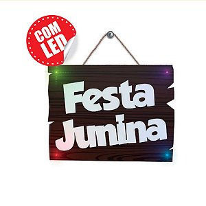 Placa MDF Led Festa Junina - 1 unidade - Grintoy - Rizzo