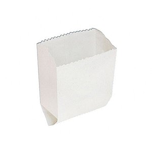 Saquinho de Papel - Liso Branco - 10,5cm x 14cm - 50 unidades - Rizzo