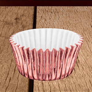 Forminha Laminada para Doces - Ouro Rose - Número 06 - 50 unidades - Regina - Rizzo