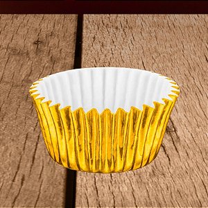 Forminha Laminada para Doces - Ouro - Número 06 - 50 unidades - Regina - Rizzo