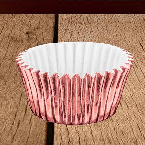 Forminha Laminada para Doces - Ouro Rose - Número 05 - 50 unidades - Regina - Rizzo