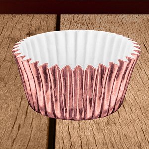 Forminha Laminada para Doces - Ouro Rose - Número 04 - 50 unidades - Regina - Rizzo