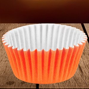 Forminha Para Cupcake Impermeável - Laranja - 5x3,5cm - 45 unidades - Regina - Rizzo