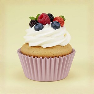 Forminha Para Cupcake Impermeável - Lilás - 5x3,5cm - 45 unidades - Regina - Rizzo