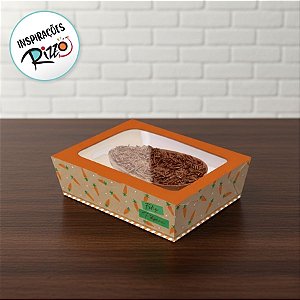 Caixa Practice para Meio Ovo de 500g - Kraft Cenoura - 6 unidades - Cromus - Rizzo