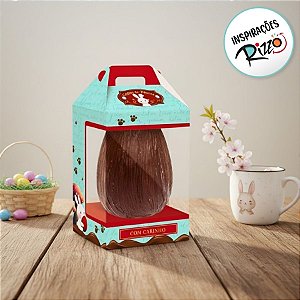Caixa New Maleta para Ovo de 250g com Visor - Contos de Páscoa - 6 unidades - Cromus - Rizzo