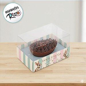 Caixa para Meio Ovo 100 a 150g de Páscoa - Horizonte - Doce Páscoa - 6 unidades - Cromus - Rizzo