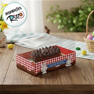 Caixa para Meio Ovo 500g de Páscoa - Horizonte - Contos de Páscoa - 6 unidades - Cromus - Rizzo