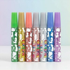 Cola Glitter Metálica - Princesas - 6 Cores - Disney Original - 1 unidade - Rizzo