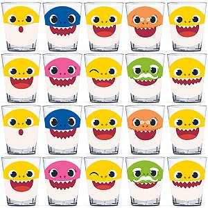 Copinho para Doces 40ml Festa Baby Shark - 20 unidades - Rizzo Festas