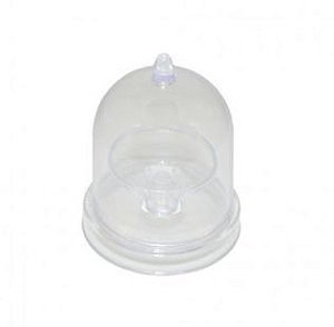 Mini Cúpula em Acrílico com Base Transparente 6,5cm - 10 unidades - Rizzo Festas