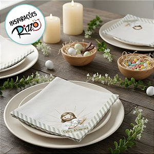 Guardanapo de Páscoa - Ressurreição - 32,5x32,5cm - 20 unidades - Cromus - Rizzo
