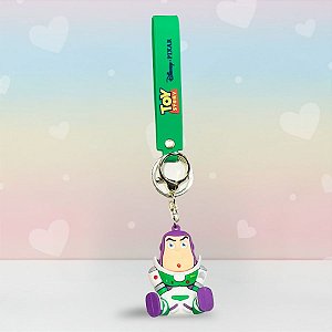 Chaveiro 3D Buzz Lightyear - Toy Story - 7cm - Disney Original - 1 unidade - Rizzo