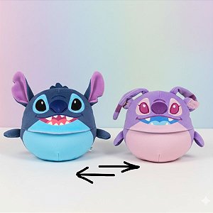 Pelúcia Dupla Face - Stitch e Angel - 15cm - Disney Original - 1 unidade - Rizzo