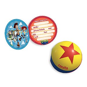Convite Festa Toy Story 4 - 8 unidades - Regina - Rizzo Festas