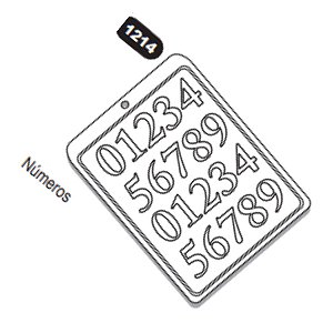 Forma de Acetato Simples - Números - Ref.1214 - Crystal - Rizzo Confeitaria