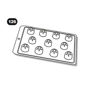 Forma de Acetato Simples - Bombom Decorado - Ref. 126 - Crystal - Rizzo Confeitaria