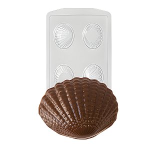 Forma de Acetato Especial - Concha Pequeno - Ref. FP98 Crystal Rizzo Confeitaria