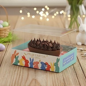 Caixa para Meio Ovo de 50g - Picnic - 5,5x8x5cm - 6 unidades - Cromus - Rizzo