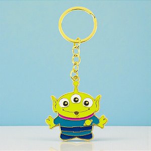 Chaveiro Metal - Alien - Toy Story - 4,5cm - Disney Original - 1 unidade - Rizzo