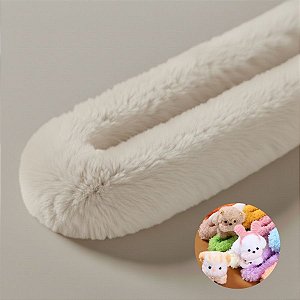 Haste de Chenille de Pelúcia Lisa 101cm - Off-White - 1 unidade - Art Montagem - Rizzo