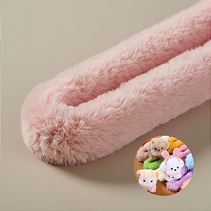 Haste de Chenille de Pelúcia Lisa 101cm - Rosa Pastel - 1 unidade - Art Montagem - Rizzo