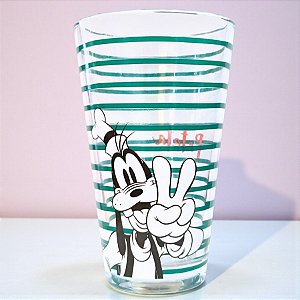 Copo de Vidro - Pateta - Turma do Mickey - 300ml - Disney Original - 1 unidade - Rizzo