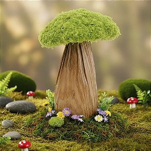 Enfeite Decorativo de Páscoa - Cogumelo - 21x15x15cm - 1 unidade - Cromus - Rizzo