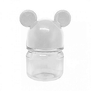 Potinho Festa Mickey Tampa Branco 30ml - 6 Unidades - Rizzo Festas