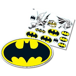 Kit Decorativo Festa Festa Batman Geek - 12 Itens - Festcolor - Rizzo Festas