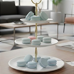 Macaron Fake com Imã - Azul - 5cm - 1 unidade - Rizzo