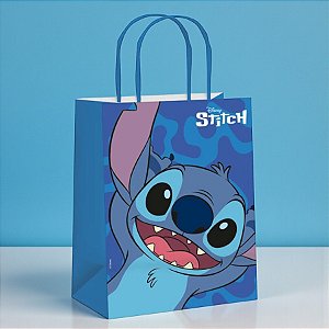 Sacola de Papel - Stitch - P 21,5x15x8cm - Disney Original - 10 unidades - Cromus - Rizzo