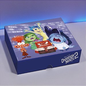 Caixa Retangular Com Tampa - Divertidamente  - G 30x24x6cm - Disney Original - 1 unidade - Cromus - Rizzo