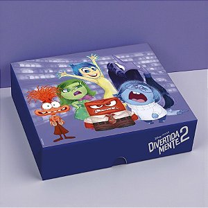 Caixa Retangular Com Tampa - Divertidamente  - M 25x20x5cm - Disney Original - 1 unidade - Cromus - Rizzo