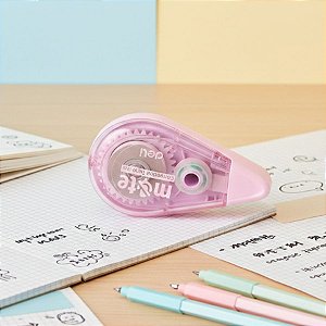 Corretivo em Fita Silencioso MUTE - Rosa-  5mmx12m - 1 unidade - Deli - Rizzo